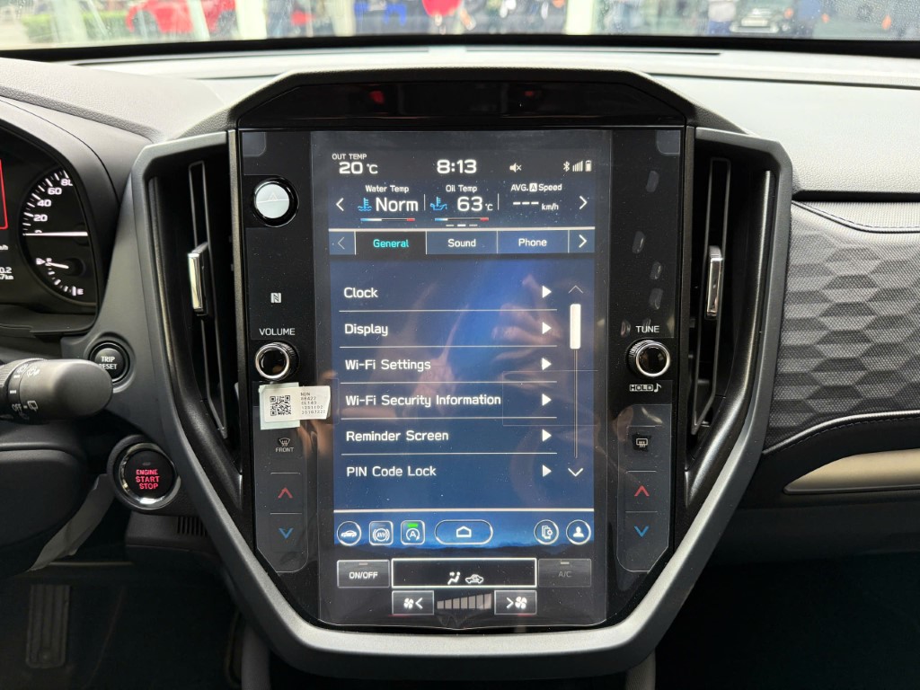 Màn hình Subaru Forester 2025