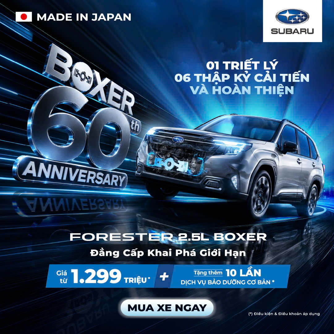 Gi&aacute; xe Subaru The All New Forester từ 1.299 triệu đồng