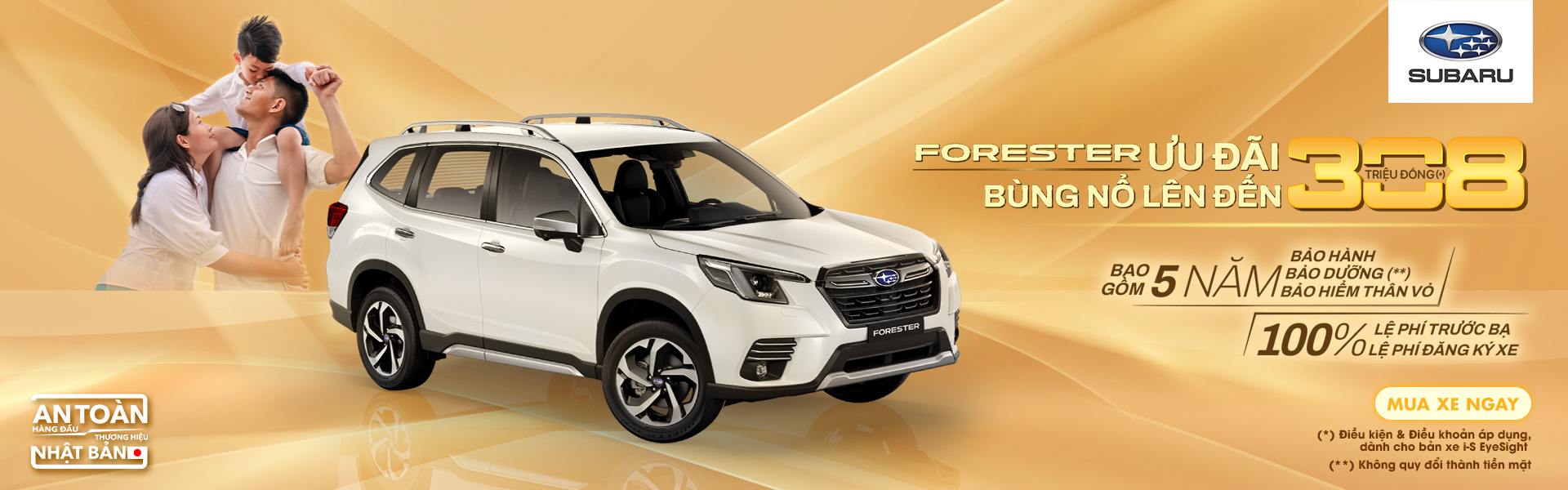 CHƯƠNG TRÌNH KHUYẾN MẠI THÁNG 10/2025 DÀNH CHO XE SUBARU FORESTER