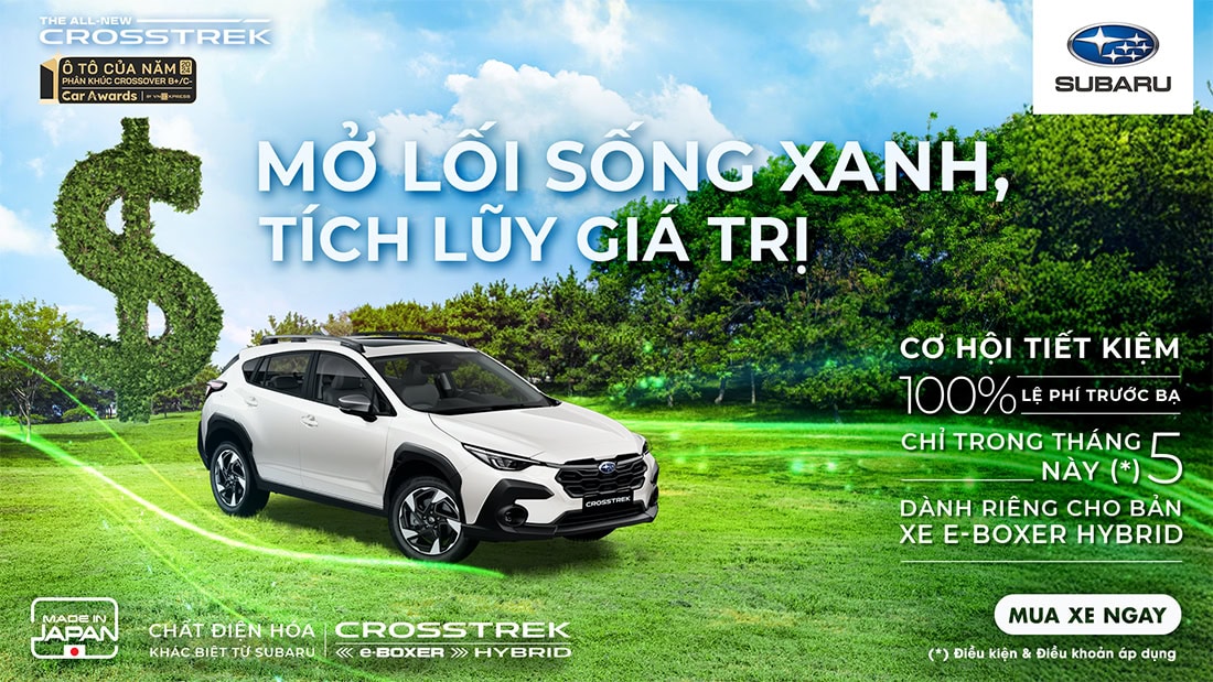 Khuyến mãi khi mua xe Subaru Crosstrek Khuyến mãi khi mua xe Subaru Crosstrek