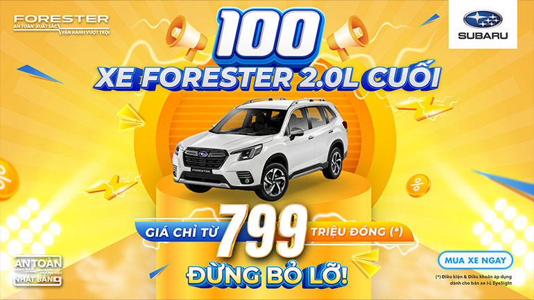 Khuyến mãi khi mua xe Subaru Khuyến mãi khi mua xe Subaru