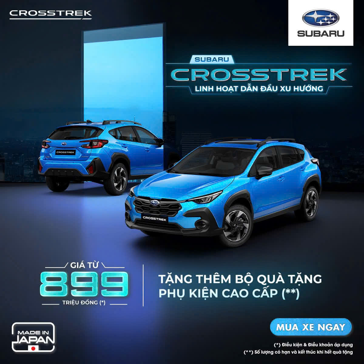 CHƯƠNG TR&Igrave;NH KHUYẾN MẠI TRONG TH&Aacute;NG D&Agrave;NH CHO XE SUBARU CROSSTREK
