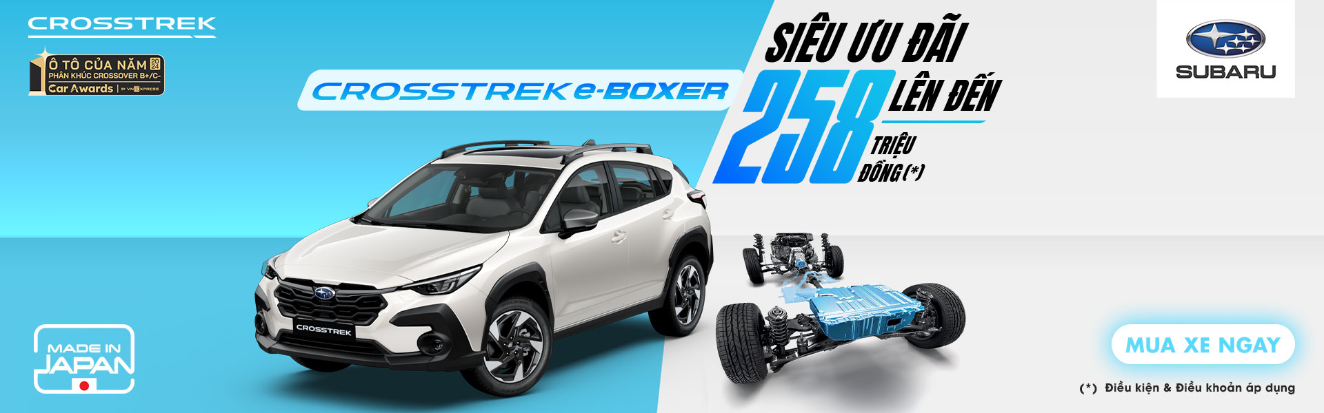 CHƯƠNG TRÌNH KHUYẾN MẠI THÁNG 10/2025 DÀNH CHO XE SUBARU CROSSTREK