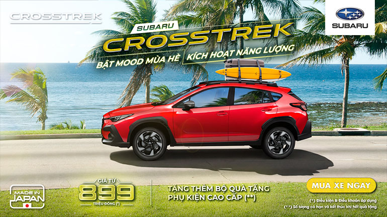 CHƯƠNG TRÌNH KHUYẾN MẠI TRONG THÁNG DÀNH CHO XE SUBARU CROSSTREK