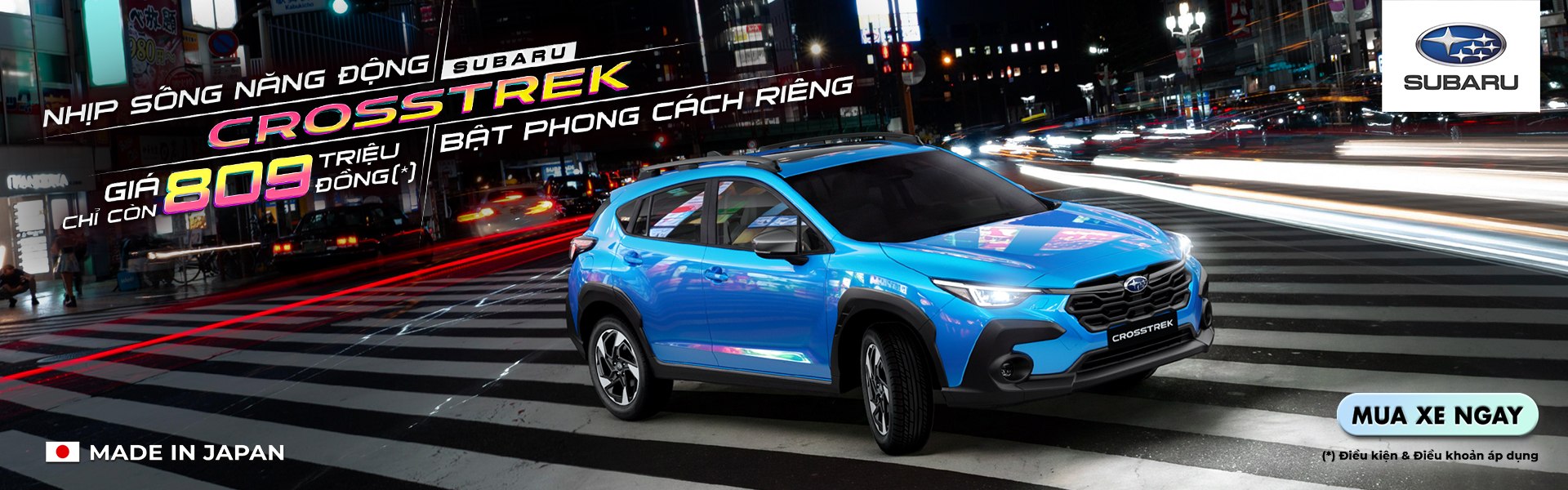 CHƯƠNG TR&Igrave;NH KHUYẾN MẠI TRONG TH&Aacute;NG D&Agrave;NH CHO XE SUBARU CROSSTREK
